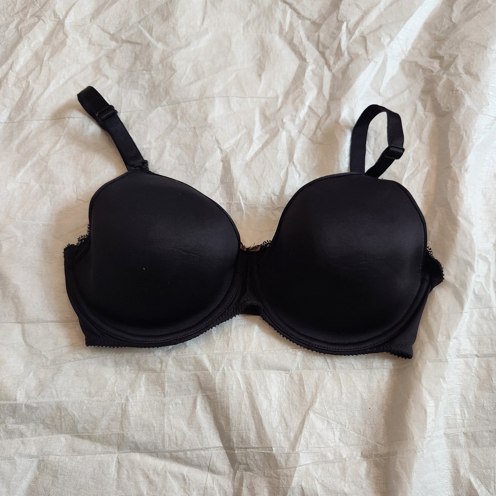 New Chantelle Merci Nursing Bra 34D Black C18710 Maternity Drop Down Cup Lace